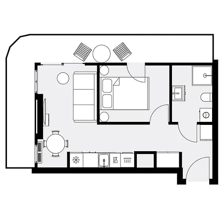 Urban Global Premium - 11th Floor No 23- Air Condition - Balcony - Free Garage