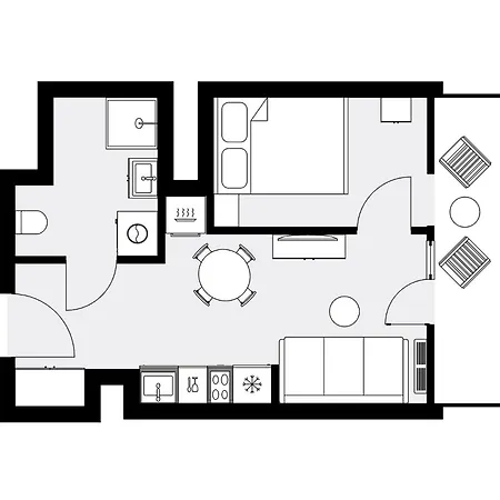 Urban Global Premium - 11th Floor No 23- Air Condition - Balcony - Free Garage